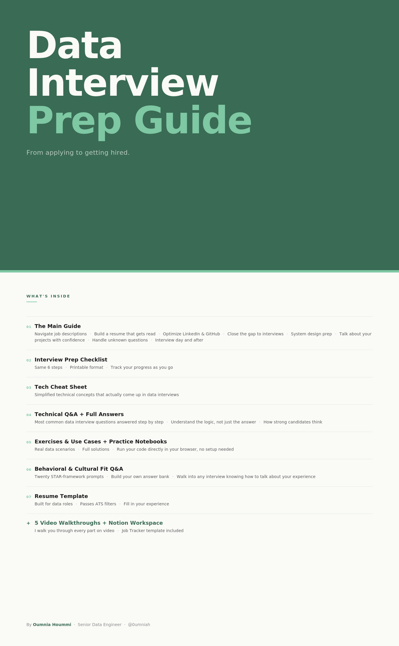 Data Interview Prep Guide, From Applying to Getting Hired
